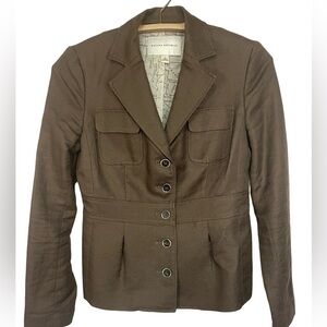 Banana Republic Summer blazer. Cotton linen blend and gorgeously detailed. Sz 2